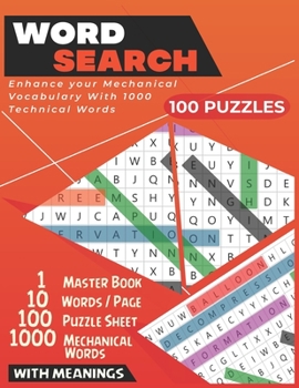 Word Search Mechanical Puzzle Book: Learn Technical Knowledge and Vocabulary with 100 Challenging and Fun Puzzles