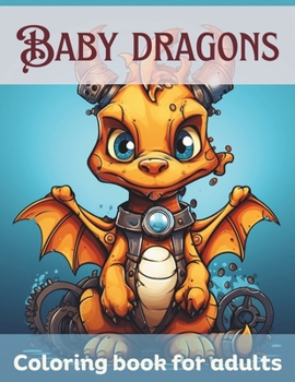 Paperback Baby Dragons coloring book for adults: Enchanting Adventures: A Whimsical Journey with Baby Dragons Book
