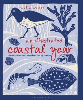 Hardcover An Illustrated Coastal Year: The Seashore Uncovered Season by Season Book