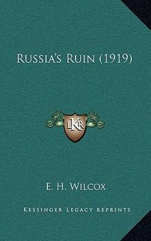Hardcover Russia's Ruin (1919) Book