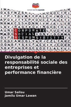 Paperback Divulgation de la responsabilité sociale des entreprises et performance financière [French] Book