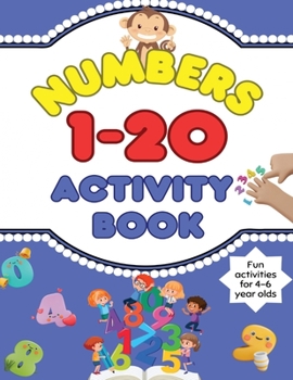 Paperback Maths numbers 1-20: A maths activity book for 4-6 year olds Book