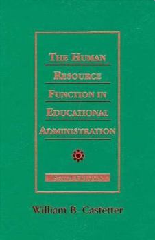 Hardcover Human Resources Function in Educational Administration, The Book