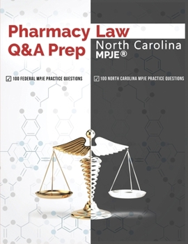 Paperback Pharmacy Law Q&A Prep: North Carolina MPJE Book