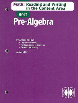 Paperback Holt Algebra 2: Math: Reading and Writing in the Content Area with Answer Key Book
