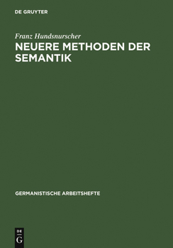 Hardcover Neuere Methoden der Semantik [German] Book