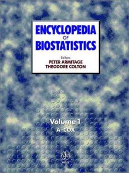 Hardcover Encyclopedia of Biostatistics, 6 Volume Set Book
