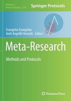 Paperback Meta-Research: Methods and Protocols Book