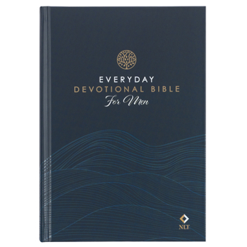 Hardcover Devotional Bible NLT for Men (Hardcover, Navy) Book