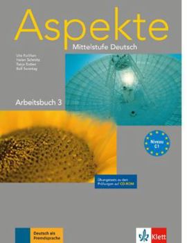 Paperback Aspekte: Arbeitsbuch 3 MIT Ubungstests Auf CD-ROM (German Edition) [German] Book