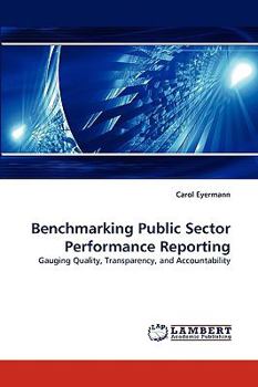 Paperback Benchmarking Public Sector Performance Reporting Book