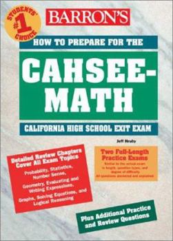 Paperback How to Prepare for the CAHSEE-Math: California High School Exit Exam Book