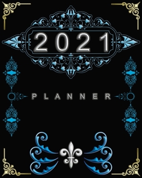 Paperback 2021 Monthly Planner: Planner with Tabs Includes Notebook Pages, Contacts, Password & Birthday Log Book