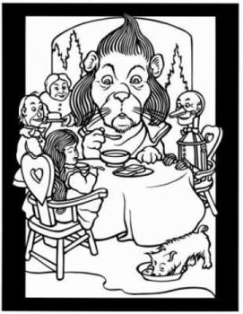 Paperback The Land of Oz Stained Glass Coloring Book