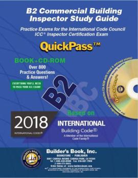 Perfect Paperback B2 Commercial Building Inspector QuickPass Study Guide Based On 2018 IBC Book