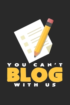 You can't blog with us: 6x9 Blogging | dotgrid | dot grid paper | notebook | notes
