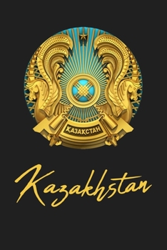 Paperback Kazakhstan: National Emblem 120 Page Lined Note Book