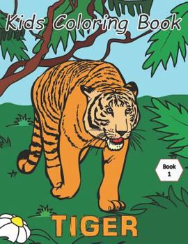 Paperback Kids Coloring Book Tiger Book