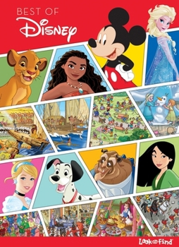 Hardcover Disney: Best of Disney Look and Find Book