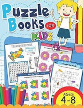 Paperback Puzzle Book For kids ages 4-8 Book