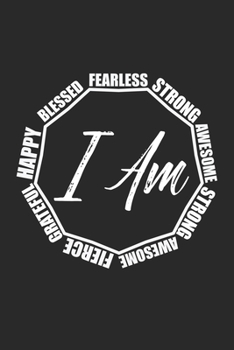 Paperback I am Blessed Fearless Awesome: Kindness Saying Book