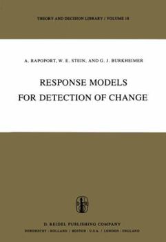 Paperback Response Models for Detection of Change Book
