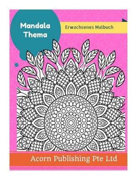 Paperback Mandala Thema: Erwachsenes Malbuch [German] Book