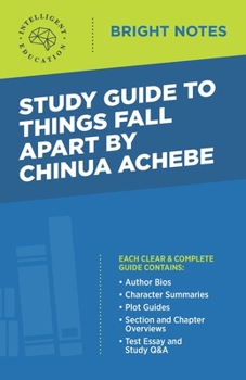 Paperback Study Guide to Things Fall Apart by Chinua Achebe Book