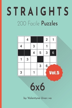 Paperback Straights: 200 Facile Puzzles 6х6 vol. 5 [French] Book