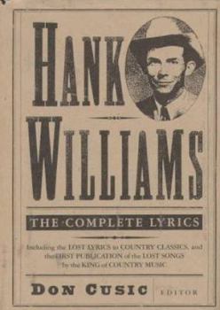 Hardcover Hank Williams: The Complete Lyrics Book