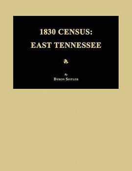 Paperback 1830 Census: East Tennessee Book