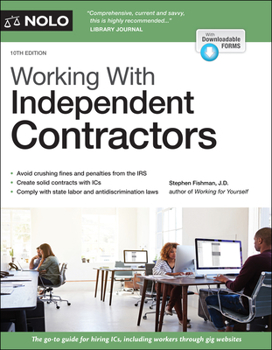 Paperback Working with Independent Contractors Book