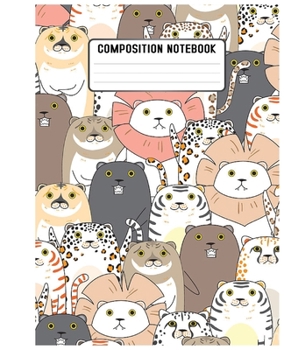 Paperback Composition Notebook: This funny cats'notebook Book