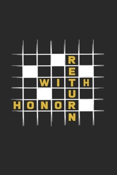 Return with honor: 6x9 Crossword Puzzle | dotgrid | dot grid paper | notebook | notes
