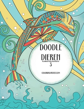 Paperback Doodle Dieren Kleurboek voor Volwassenen 3 [Dutch] Book