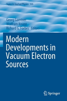 Paperback Modern Developments in Vacuum Electron Sources Book