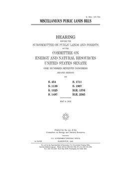 Miscellaneous public lands bills