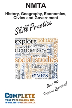 Paperback NMTA History, Geography, Economics, Civics and Government Skill Practice Book
