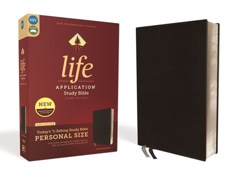 Bonded Leather Niv, Life Application Study Bible, Third Edition, Personal Size, Bonded Leather, Black, Red Letter Edition Book