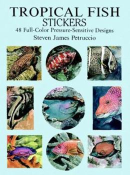 Paperback Tropical Fish Stickers: 48 Full-Color Pressure-Sensitive Designs Book