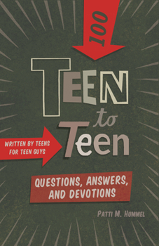 Hardcover Teen to Teen--100 Questions, Answers, and Devotions: Written by Teens for Teen Guys Book