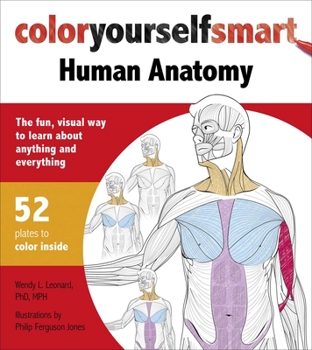 Paperback Color Yourself Smart: Human Anatomy Book