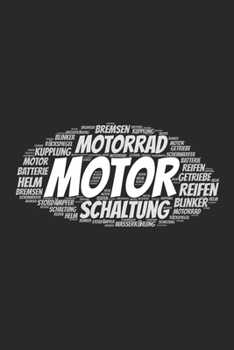 Motorrad: Notizblock | Notizbuch | DIN A5, 120 Seiten | Liniert, Lined, Linien | Notizen, Termine, Planer, Tagebuch, Organisation | Wortwolke Geschenk (German Edition)