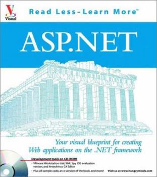 Paperback ASP.Net: Your Visual Blueprint for Creating Web Applications on the .Net Framework [With CD-ROM] Book