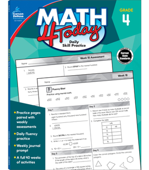 Paperback Math 4 Today, Grade 4 Book