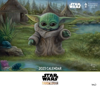 Calendar The Mandalorian by Thomas Kinkade Studios 2023 Deluxe Wall Calendar with Print Book