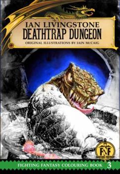 Hardcover Deathtrap Dungeon Colouring Book