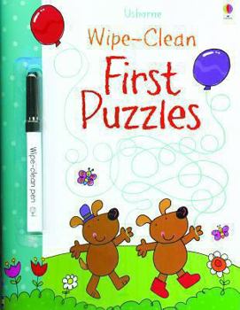 Paperback First Puzzles [With Wipe-Clean Pen] Book