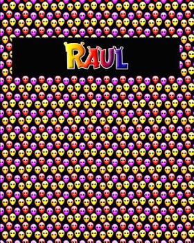 Paperback 120 Page Handwriting Practice Book with Colorful Alien Cover Raul: Primary Grades Handwriting Book