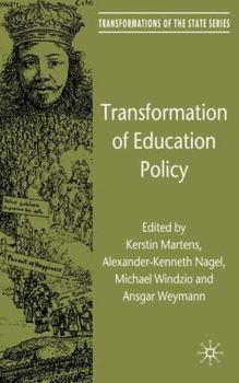 Hardcover Transformation of Education Policy Book